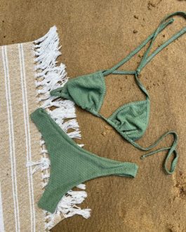 Haut de bikini Cortininha – Vert clair