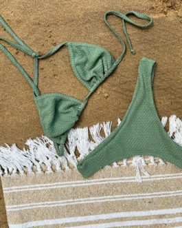 Haut de bikini Cortininha – Vert clair