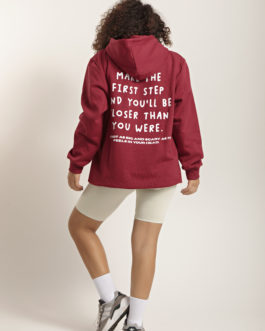 Pull oversized – Make the first step -Bordeaux