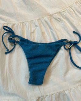 Bas de bikini Cœur  – Bleu brillant