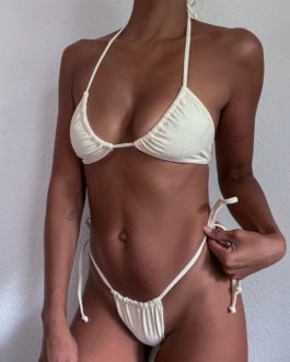 Haut de bikini Cortininha – Off white